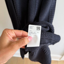 Load image into Gallery viewer, Hugo Boss Frizana Fitted Knit Jumper Short Sleeve Crewneck Dress Black M NWT
