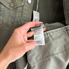 Load image into Gallery viewer, Adriano Goldschmied Robyn Button Front Collared Jean Jacket Green M NWT

