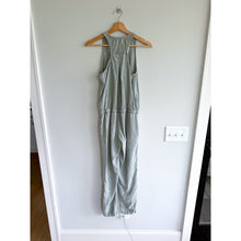 Load image into Gallery viewer, Cloth &amp; Stone Sleeveless Button Front Straight Leg Jumpsuit Green XS
