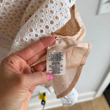 Load image into Gallery viewer, Anthropologie HD in Paris Georgia Eyelet Short Sleeve Flounce Hem Dress 10 NWT
