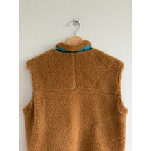 Load image into Gallery viewer, Patagonia Retro-X Zip Up Mock Neck Fleece Outdoor Vest Brown XL
