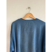 Load image into Gallery viewer, Aviator Nation Retro Inspired Wave Rainbow Print Crew Neck Sweatshirt Blue M
