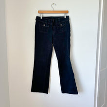 Load image into Gallery viewer, Sundance Patch Pocket Mid Rise Stretch Straight Leg Pants Black

