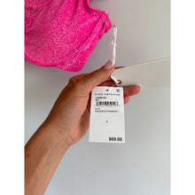 Load image into Gallery viewer, Good American Sparkle Underwired High Rise Bikini Set Pink 2 NWT
