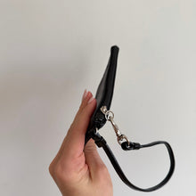 Load image into Gallery viewer, Coach Corner Zip Lined Rectangle Leather Wristlet Black One Size
