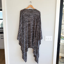 Load image into Gallery viewer, Maruca Novelo Waterfall Open-Front Draped Cardigan Heathered Grey
