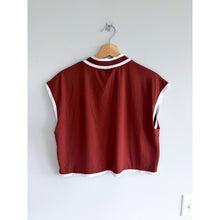 Load image into Gallery viewer, Calia Rib Mock Neck Pullover Knit Casual Cropped Tank Top Brown L
