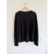Load image into Gallery viewer, Rag &amp; Bone Wool-Cashmere Blend Henley Neck Pullover Sweater Black L
