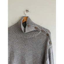 Load image into Gallery viewer, Zadig &amp; Voltaire Alma Knit Turtleneck Long Sleeve Pullover Sweater Gray L
