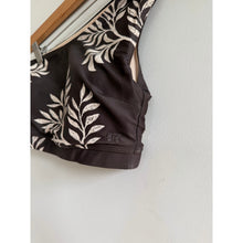 Load image into Gallery viewer, Albion Fern Pattern High Waisted Low Cut Leg Bikini Bottoms Brown M
