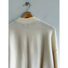 Load image into Gallery viewer, Archer Nina Cashmere Crew Neck Button Front Cardigan Cream M NWT

