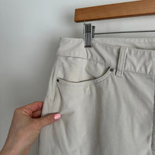Load image into Gallery viewer, Lululemon City Sleek Utilitech Extra Wide-Leg High Rise Pants Bone 32
