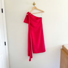 Load image into Gallery viewer, Sachin + Babi Miranda Draped One Shoulder Crepe Midi Dress Pink 4
