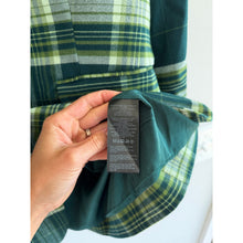 Load image into Gallery viewer, Free People Reggie Plaid Pattern Single-Breasted Casual Blazer Green XS
