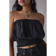 Load image into Gallery viewer, Urban Outfitters Strapless Cropped Tube Top Weathered Black L NWT

