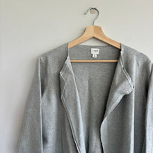 Load image into Gallery viewer, J. Crew Vanessa Open Front Long Sleeve Knit Cardigan Gray M
