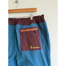 Load image into Gallery viewer, Cotopaxi Abrazo Fleece Colorblock Drawcord Waist Jogger Blue/Brown XXL NWT
