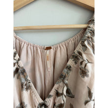 Load image into Gallery viewer, Free People Portia Floral Print Balloon Sleeve Mini Dress Cream M
