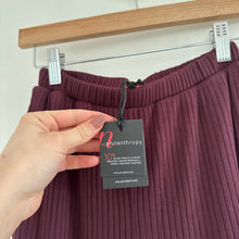 Load image into Gallery viewer, n:Philanthropy Ribbed Knit High Rise Pull On Wide Leg Pants Red XS NWT
