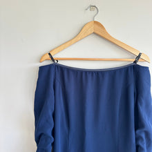 Load image into Gallery viewer, Bardot Solange Off The Shoulder Long Sleeve Dress Blue 8
