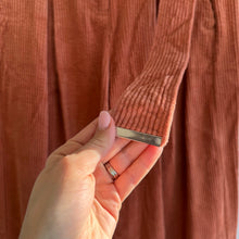 Load image into Gallery viewer, The Korner Corduroy Belted High Rise Pleated Wide Leg Pants 2 NWT
