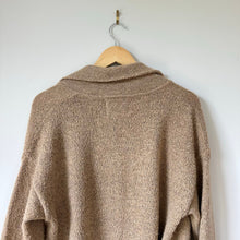Load image into Gallery viewer, Thread &amp; Supply Open-Front Long Sleeve Pocket Cardigan Sweater Beige S
