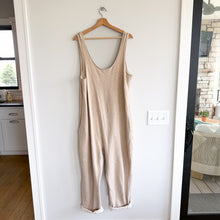 Load image into Gallery viewer, Jackson Rowe Jane Sleeveless Scoop Neck Straight Leg Overall Cream L
