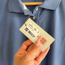 Load image into Gallery viewer, KJUS Signe Short Sleeve Activewear Golf Polo Shirt Blue 36 NWT
