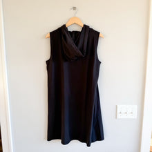 Load image into Gallery viewer, Eileen Fisher Traceable Organic Cotton Jersey Hooded Dress Black M
