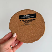 Load image into Gallery viewer, Kim Seybert Round Strata Acrylic Stone Inspired Drink Coaster Set of 4 Blue NWT
