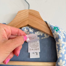 Load image into Gallery viewer, Hanna Andersson HannaSoft Floral Short Sleeve Pajama Top Blue L
