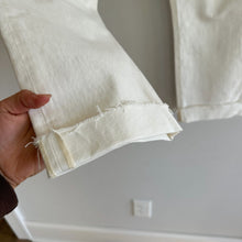 Load image into Gallery viewer, Citizens of Humanity Charlotte Crop High Rise Straight Jeans White 30
