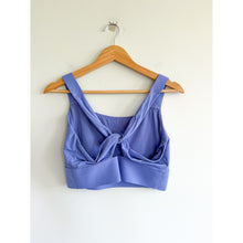 Load image into Gallery viewer, Athleta Warrior Twist Longline Scoop Neck Yoga Sports Bra Purple XL

