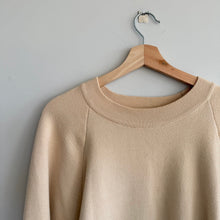 Load image into Gallery viewer, Modern Citizen Knit Crew Neck Long Sleeve Pullover Sweater Cream L
