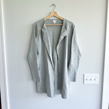 Load image into Gallery viewer, J. Crew Vanessa Open Front Long Sleeve Knit Cardigan Gray M
