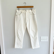 Load image into Gallery viewer, Citizens of Humanity Charlotte Crop High Rise Straight Jeans White 30
