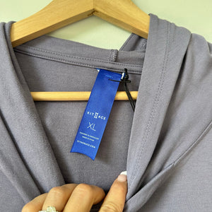 Kit And Ace Brushed Weekend Hoodie Relaxed Fit Pullover Dusk Purple XL NWT