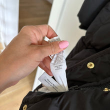 Load image into Gallery viewer, J. Crew Wintress Faux-Fur Hood Mid Length Outdoor Puffer Coat Black XS
