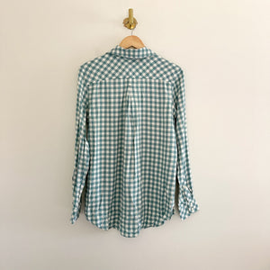 NWT Vineyard Vines Relaxed Gingham Chilmark Button Up Shirt Green/White 4