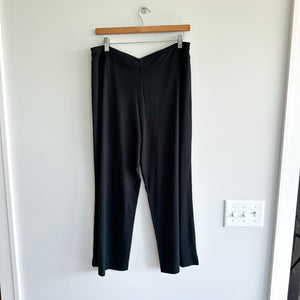 J. Jill Wearever Collection Full-Leg Cropped Pull On Stretch Pants Black M NWT