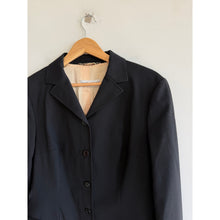 Load image into Gallery viewer, Vintage Dolce &amp; Gabbana Single Breasted Wool Blend Tailored Blazer Black 46
