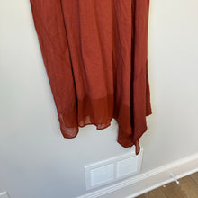 Load image into Gallery viewer, Philosophy Cotton Asymmetrical Dress Rust M
