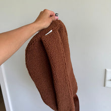 Load image into Gallery viewer, Calia Sherpa Fleece Zip-Around Sling Bag Rocky Mountain Brown Large NWT
