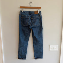 Load image into Gallery viewer, Madewell The Mid-Rise Perfect Vintage Denim Casual Tapered Jeans Blue 25
