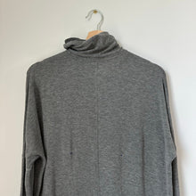 Load image into Gallery viewer, Kit and Ace Cashmere Blend Turtleneck Long Sleeve Dress Gray L

