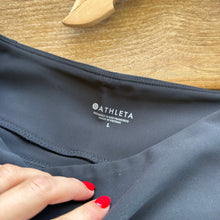 Load image into Gallery viewer, Athleta Stellar Crop High Rise Pull On Pant Black L NWT
