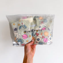 Load image into Gallery viewer, Bums &amp; Roses No Space To Go Two-Piece Sweat Set Green 18-24M NWT
