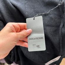 Load image into Gallery viewer, Zadig &amp; Voltaire Cosany Rhinestone Embellished Hooded Cashmere Cardigan Black
