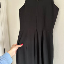 Load image into Gallery viewer, Dress The Population Iris Crepe Plunge V-Neck High Slit Sleeveless Gown Black 6
