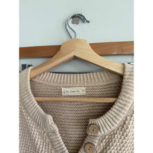 Load image into Gallery viewer, By Together Knit Henley Neck Long Sleeve Wide Leg Lounge Set Cream M
